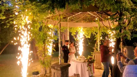 Fontane di scintille fredde per matrimoni, spettacoli ed eventi aziendali