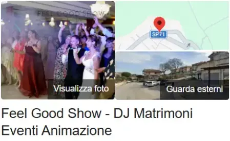 Profilo Google My Business del Team Feel Good Show