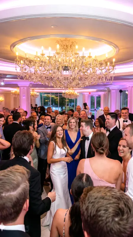 Matrimonio indimenticabile! Atmosfera coinvolgente e divertimento assicurato con i nostri animatori e DJ per sposi felici e ospiti entusiasti.
