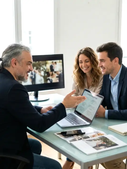 Matteo Rosati, Direttore Artistico e Specialista in Organizzazione e Wedding Planning, mette la sua passione al servizio dei desideri delle coppie. Il suo obiettivo è di trasformare ogni Matrimonio ed Evento in un momento di gioia e felicità indimenticabile.