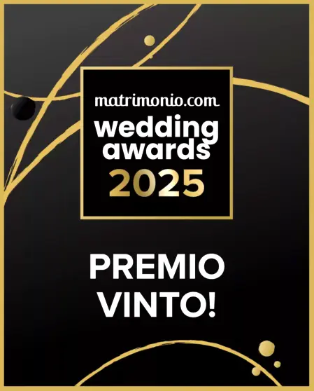 Il badge ufficiale Wedding Awards assegnato a Feel Good Show come garanzia di qualità e professionalità nei matrimoni<br /><br />