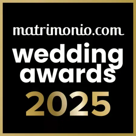 Badge ufficiale Wedding Awards assegnato a Feel Good Show per l’eccellenza nei matrimoni<br /><br />